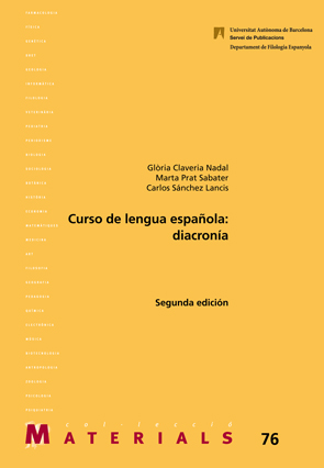 Imagen de portada del libro Curso de lengua española: diacronía