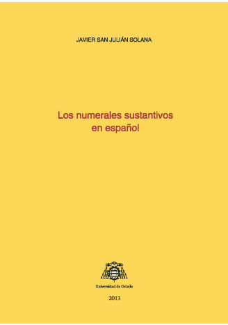 Imagen de portada del libro Los numerales sustantivos en español