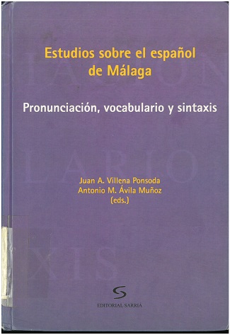 Imagen de portada del libro Estudios sobre el español de Málaga