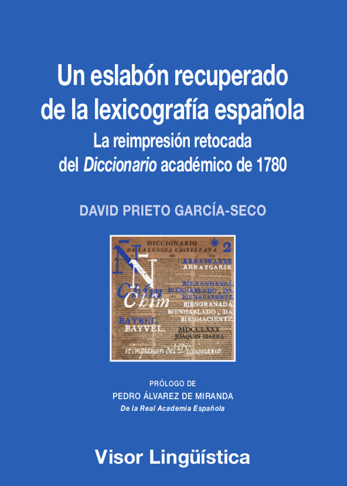 Imagen de portada del libro Un eslabón recuperado de la lexicografía española