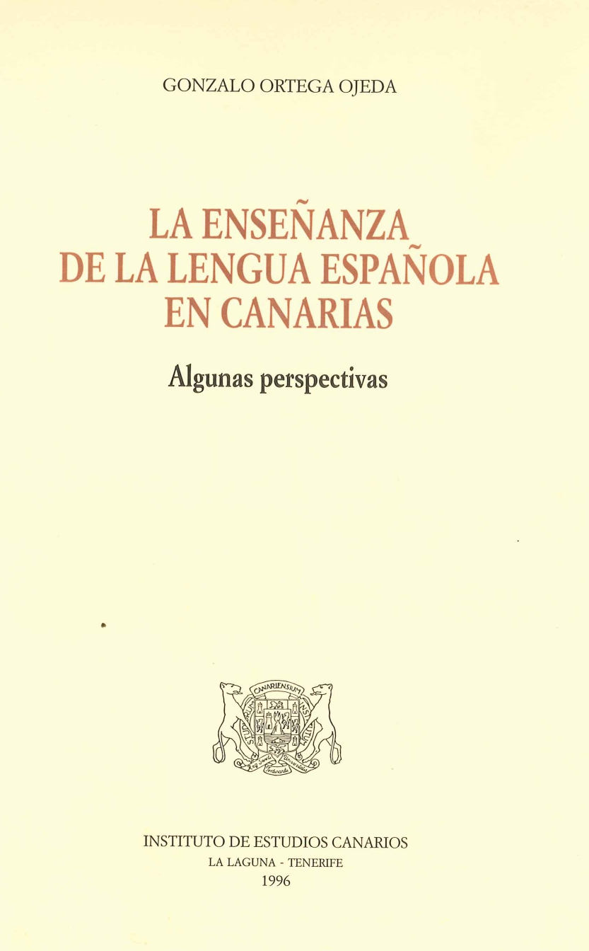 Imagen de portada del libro La enseñanza de la lengua española en Canarias