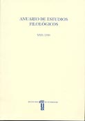 Imagen de portada de la revista Anuario de estudios filológicos