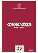 Imagen de portada de la revista Onomázein