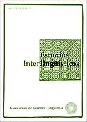 Imagen de portada de la revista Estudios interlingüísticos