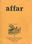 Imagen de portada de la revista Affar