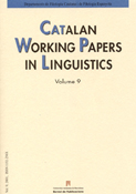Imagen de portada de la revista Catalan working papers in linguistics