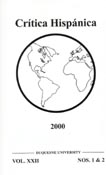 Imagen de portada de la revista Crítica hispánica