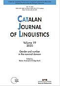 Imagen de portada de la revista Catalan journal of linguistics