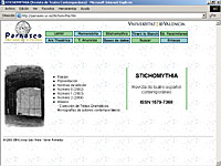 Imagen de portada de la revista Stichomythia