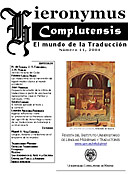 Imagen de portada de la revista Hieronymus complutensis