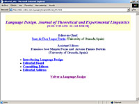 Imagen de portada de la revista Language Design
