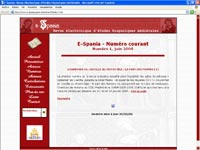 Imagen de portada de la revista E-Spania